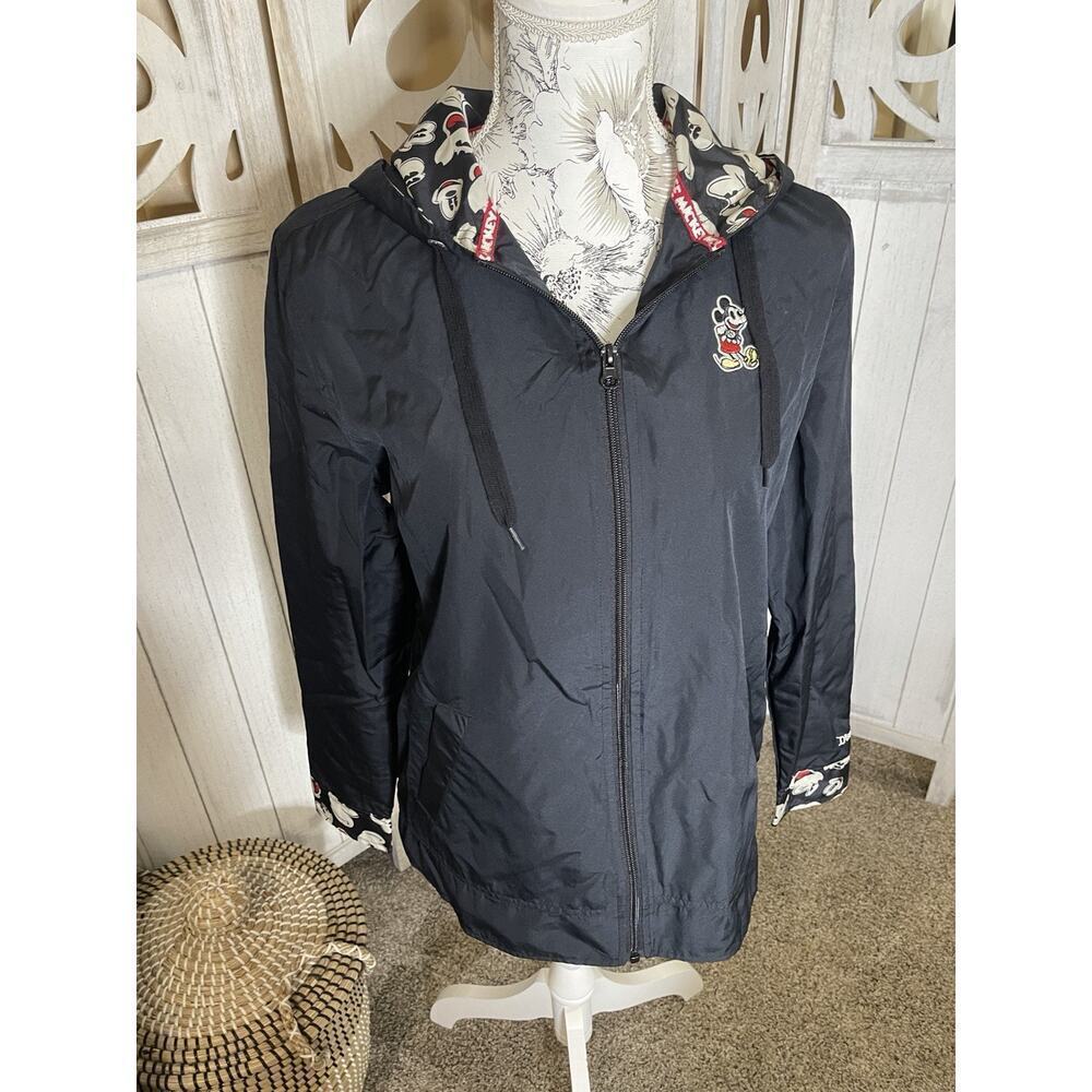 Disney Parks Women’s Mickey Mouse Zip Up Jacket Hooded Size Small